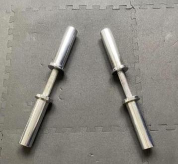  2 dumbbell grepen 50mm beschikbaar voor biedingen