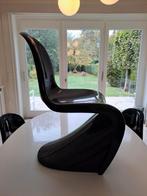 Set van 6 zwarte eettafelstoelen, Huis en Inrichting, Stoelen, Ophalen, Gebruikt, Zwart