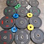 190 kilo Compleet ATX bumper plates  set, Sport en Fitness, Ophalen, Zo goed als nieuw