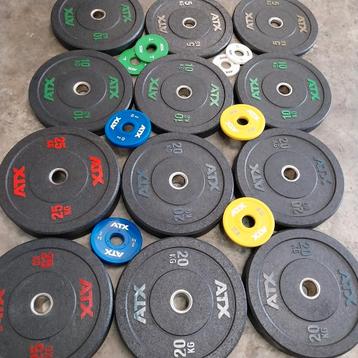 190 kilo Compleet ATX bumper plates  set  beschikbaar voor biedingen