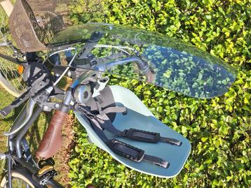 Damesfiets met kinderstoel beschikbaar voor biedingen