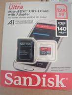 SanDisk Ultra 128 GB, Audio, Tv en Foto, Foto | Geheugenkaarten, Nieuw, 128 GB, MicroSD, SanDisk
