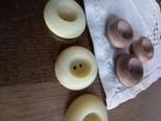 Originele vintage créme kunststof knopen 27 mm.  Doorsnee, Ophalen, Nieuw, Knoop of Knopen