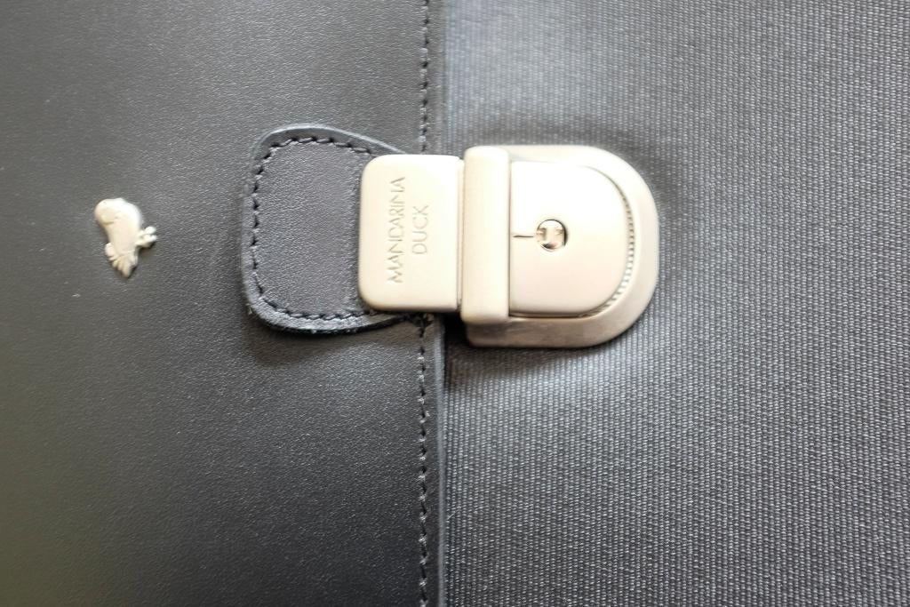 Porte-documents Mandarina Duck en cuir, Zwart, Nieuw, Leer, Ophalen