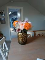 Grote vaas met of zonder bloemen., Ophalen, Zo goed als nieuw, Overige kleuren