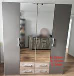 Kleerkast met dubbele schuifdeur, Huis en Inrichting, Ophalen, Gebruikt, 200 cm of meer, 150 tot 200 cm
