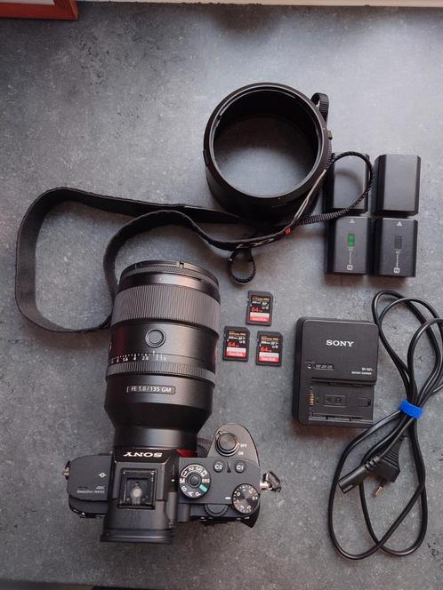 Sony A7RIII + 135mm G-Master f1.8, Audio, Tv en Foto, Fotocamera's Digitaal, Zo goed als nieuw, Ophalen of Verzenden