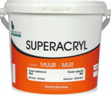 Superacryl interieur-exterieur, matte muurverf te koop beschikbaar voor biedingen