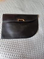 DELVAUX Vintage zwarte buideltas met logo, Handtassen en Accessoires, Verzenden, Zwart