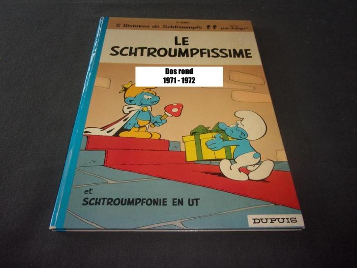 bd les schtroumpfs 2 le schtroumpfissime dos rond 1971 1972, Boeken, Stripverhalen, Ophalen