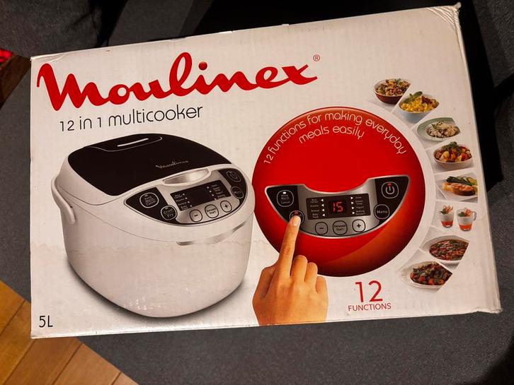Moulinex 12-in-1 multikoker — 5 L — nieuw, nooit gebruikt, Elektronische apparatuur, Slowcookers, Nieuw, Vaatwasmachinebestendig