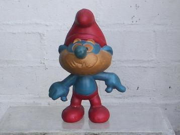 Grand Schtroumpf (17,5 cm) en pouët-pouët des années 1970/80 beschikbaar voor biedingen