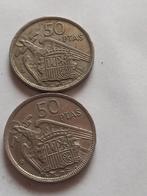 Deux piece monnaie ancien espana 1957, Enlèvement ou Envoi