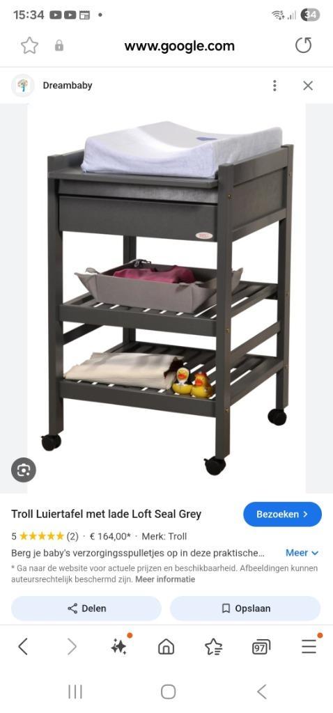 Verzorgingstafel troll, Kinderen en Baby's, Kinderkamer | Commodes en Kasten, Gebruikt, Commode, Ophalen