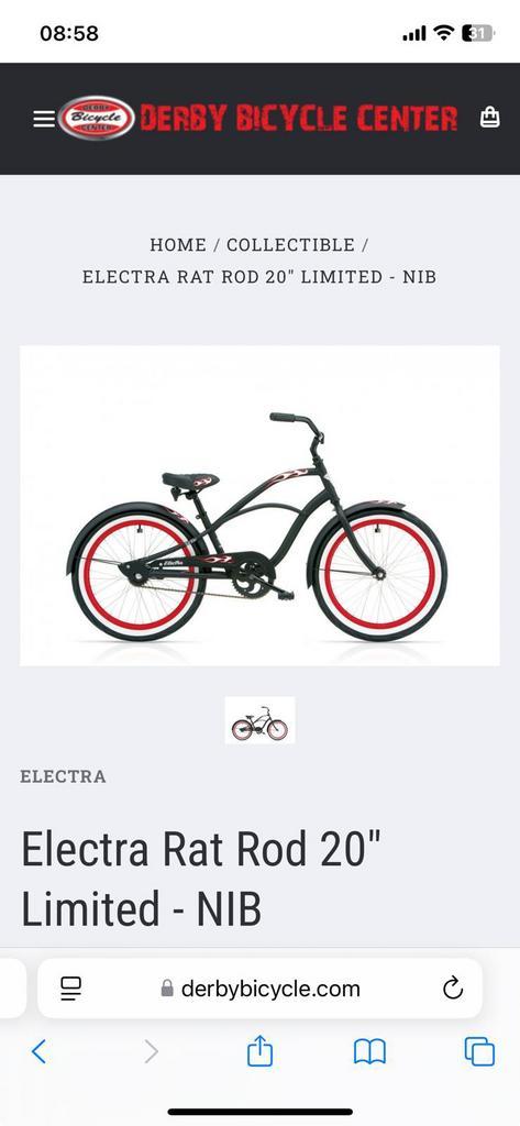 20 inch Electra Rat Rod lowrider fiets Beach Cruiser, Vélos & Vélomoteurs, Vélos | Vélos pliables, Comme neuf, Enlèvement