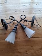 2x landelijke wandlamp Flamant Style 20 euro stuk, Huis en Inrichting, Ophalen, Glas