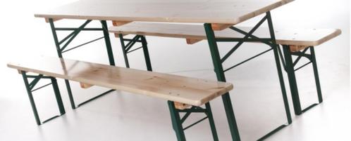 BIERTAFEL/PICKNICKTAFELSET - nieuw - 80cm x 220 cm, Maison & Meubles, Tables | Tables à manger, Neuf, 50 à 100 cm, 200 cm ou plus