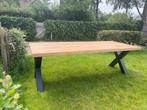 Eettafel Eik, Maison & Meubles, Métal, Strak ontwerp, Comme neuf, 100 à 150 cm