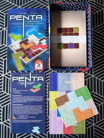 Nieuw spel Penta Tin Box, Knizia, solo, 8+, + 1 gratis promo, Hobby en Vrije tijd, Schmidt, Een of twee spelers, Nieuw, Ophalen of Verzenden