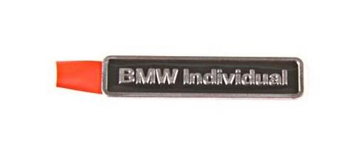 BMW Individual aluminium embleem logo 36137897226 7897226, Auto-onderdelen, Carrosserie, Nieuw, Ophalen of Verzenden