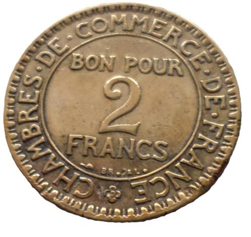 FRANCE. 2 francs Chambres de commerce année 1921, Timbres & Monnaies, Monnaies | Europe | Monnaies non-euro, Monnaie en vrac, France