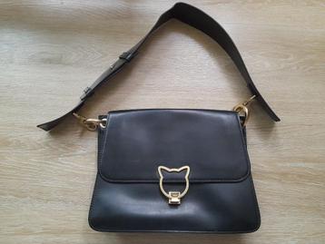 Zwarte lederen tas karl lagerfeld beschikbaar voor biedingen