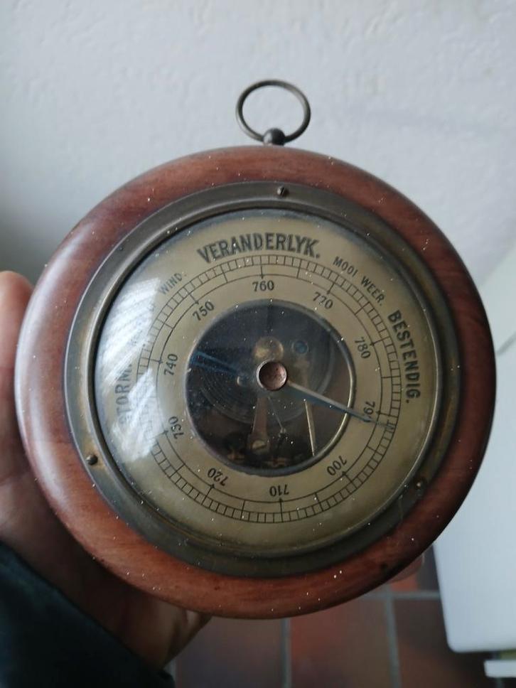 vintage analoge barometer,, Antiquités & Art, Antiquités | Horloges, Enlèvement