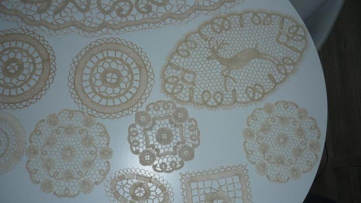 Echte Brugse kant, verschillende maten en vormen, Hobby en Vrije tijd, Kantklossen, Zo goed als nieuw, Ophalen of Verzenden