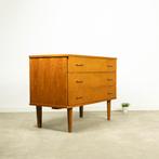 Prachtige vintage ladekast, Huis en Inrichting, Gebruikt, Ophalen of Verzenden, 3 of 4 laden, Teakhout