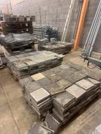 Pave20x20 imitation pierre bleu avec 15 m de bordure beton, Ophalen, Gebruikt