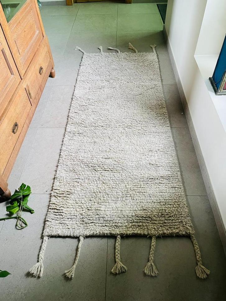 Berber haltapijt la redoute handgestrikt, wol, Huis en Inrichting, Stoffering | Tapijten en Vloerkleden, Zo goed als nieuw, 50 tot 100 cm