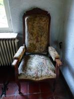 Oude relax zetel, Huis en Inrichting, Fauteuils, Ophalen, Gebruikt, Hout, Vintage