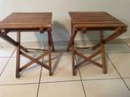 Twee vintage houten krukken, Ophalen, Gebruikt, Hout