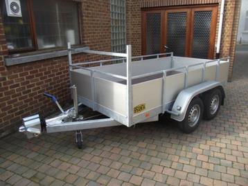 Nieuwe geremde bakaanhangwagen 2,8 x 1,6m te 9300 Aalst