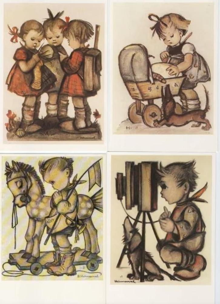 Hummel postkaarten vanaf 1 euro !!, Verzamelen, Foto's en Prenten, Zo goed als nieuw, Prent, Kind, 1980 tot heden, Ophalen of Verzenden
