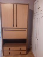 Moderne opbergkast met klep en laden, Huis en Inrichting, Kasten | Overige, Ophalen, Gebruikt