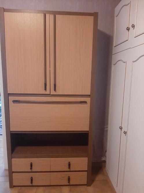 Moderne opbergkast met klep en laden, Huis en Inrichting, Kasten | Overige, Gebruikt, Ophalen