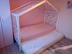 Bed huis met matrassen te koop, Kinderen en Baby's, Kinderkamer | Bedden, Ophalen, 85 tot 100 cm, Gebruikt, Matras