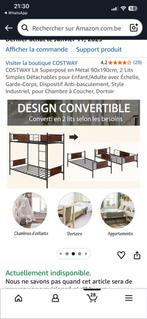 Lit superpose a vendre, Huis en Inrichting, Slaapkamer | Stapelbedden en Hoogslapers, Ophalen, Zo goed als nieuw, Stapelbed