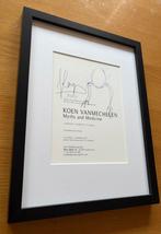 Koen Vanmechelen uitnodiging met tekening en handtekening, Antiek en Kunst, Ophalen of Verzenden
