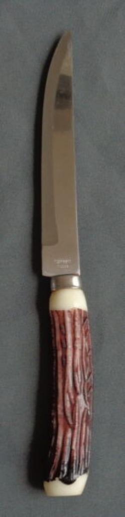 Couteau à découper avec manche en corne de bois de cerf en p, Maison & Meubles, Cuisine | Couverts, Utilisé, Enlèvement ou Envoi