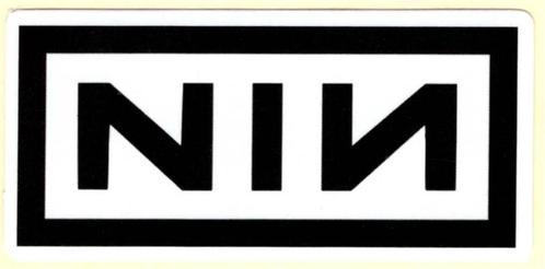 Nine Inch Nails sticker, Verzamelen, Muziek, Artiesten en Beroemdheden, Nieuw, Verzenden