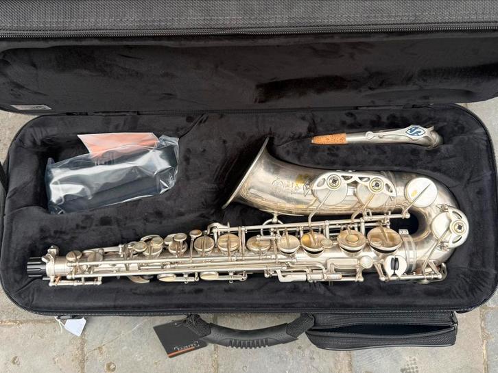 Selmer Mark VI Altsaxofoon (1965) — zilver, hoog F#, Muziek en Instrumenten, Instrumenten | Toebehoren, Zo goed als nieuw, Saxofoon