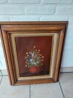 Mooi bloemenschilderij in prachtige kader, Ophalen