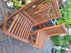 Teak tuinstoelen 2 stuks, Tuin en Terras, Tuinstoelen, Ophalen, Zo goed als nieuw, Teakhout, Inklapbaar