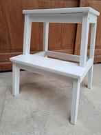 Ikea wit handig trapje (zie foto's), Scandinavisch, Enlèvement, Utilisé, Rectangulaire