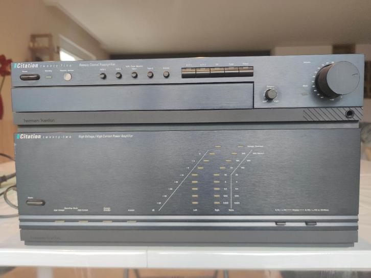 Harman Kardon Citation 22 & Citation 25 – Ampli  + Préampli, Audio, Tv en Foto, Versterkers en Ontvangers, Gebruikt, Stereo, 120 watt of meer