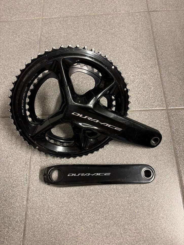 Shimano dura-ace crankstel + 4iiii powermeter - 172,5mm, Fietsen en Brommers, Fietsonderdelen, Zo goed als nieuw, Algemeen, Crankstel of Pedalen