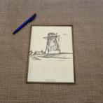Houtskool tekening - Molen, Ophalen of Verzenden