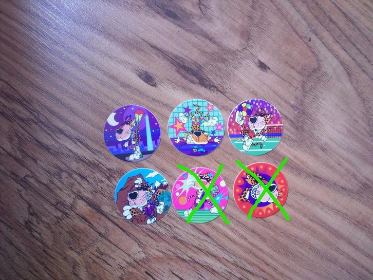 NL 1e druk flippo`s serie 76 t/m 100 oranje achterkant, Verzamelen, Flippo's, Losse flippo's, Adventure, Cheetos 24 Game, Chester Cheetos
